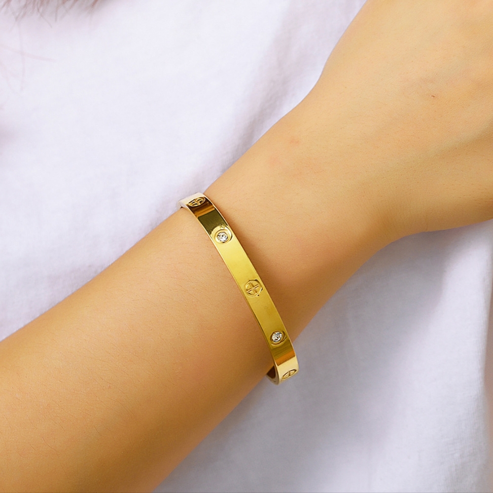 Titanium steel bracelet 19cm - Picture 6 of 7